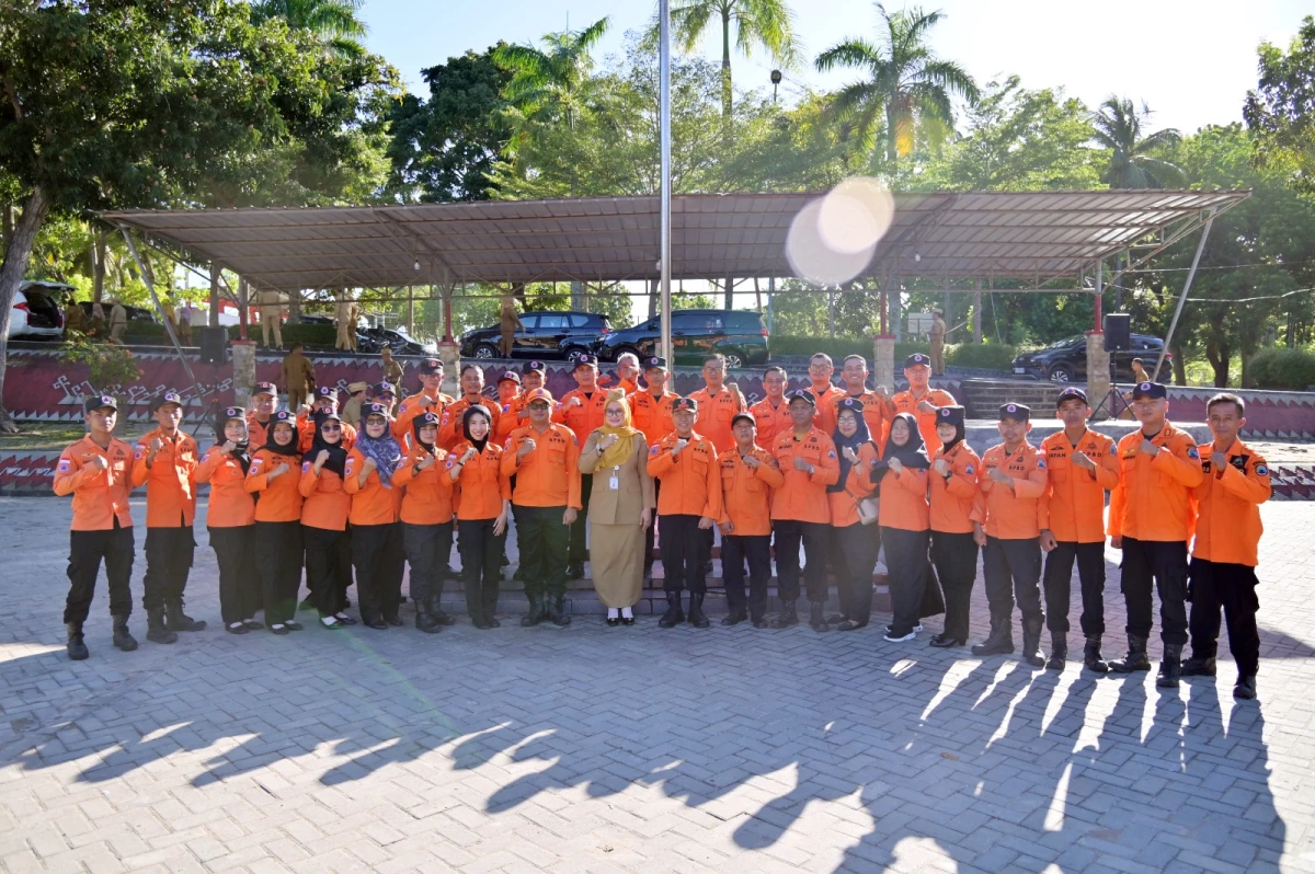 BPBD Lampung Selatan Jadi Petugas Apel Mingguan