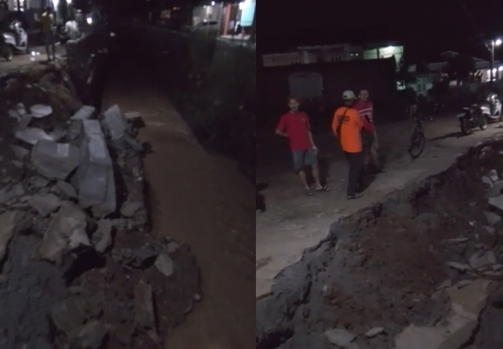 Tanah Longsor Terjadi Di Desa Hajimena Akibat Hujan Deras
