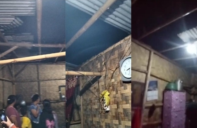 Angin Kencang Landa Dusun Sukadamai Katibung