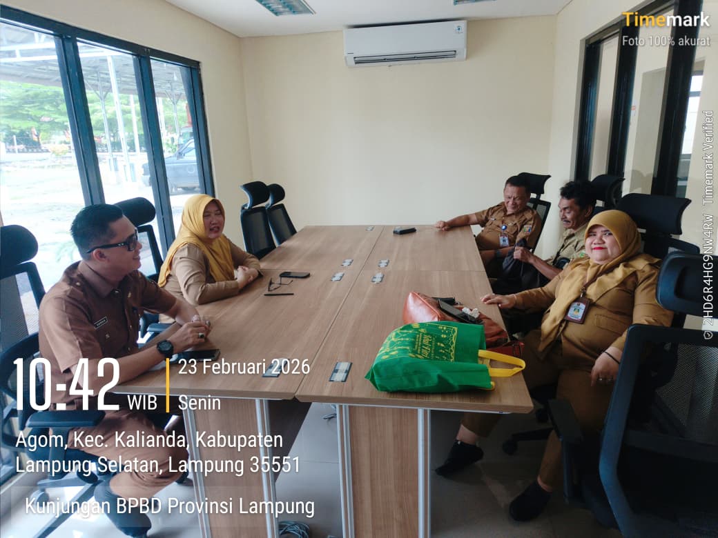 BPBD Provinsi Lampung Koordinasi ke Lampung Selatan
