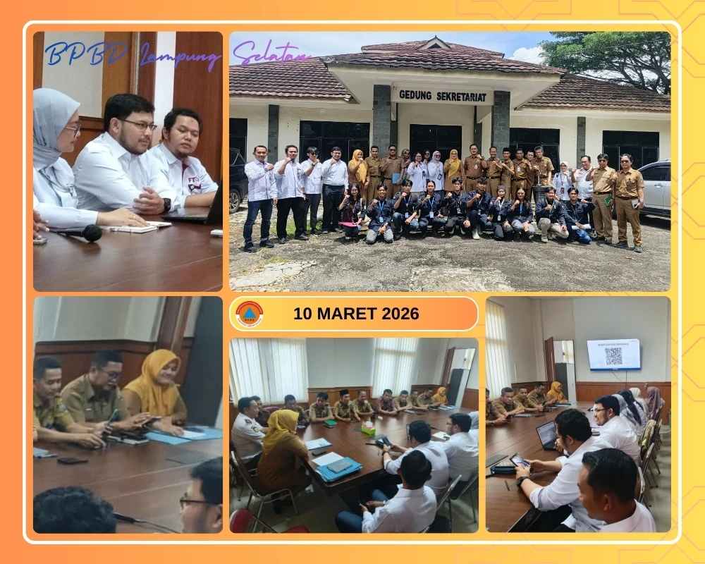 Audiensi PWK dan BPBD Bahas Tata Ruang Berbasis Mitigasi Bencana di Lamsel